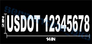 US DOT Custom Decal Window / Door Vinyl