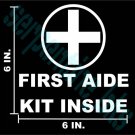 First Aide Decal Sign Window / Door Vinyl