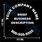 Business Sign for Rear of Truck Car Vinyl Window Decal Business Sign for Rear of Truck Car Vinyl Window Decal