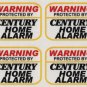 2 Home Alarm Security Yard Signs & 4 Window Door Decals