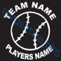 L Custom Sports Baseball Vinyl Decal Team & Player