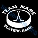 L Custom Sports Hockey Vinyl Decal Team & Players