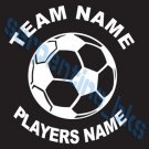 L Sports Custom Soccer Vinyl Decal Team & Player