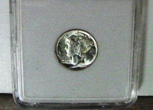 1945 MERCURY HEAD DIME