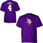 Minnesota Vikings Brett Favre Name & Number Short Sleeve T-Shirt