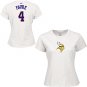 Minnesota Vikings Women's Brett Favre Name and Number T-Shirt