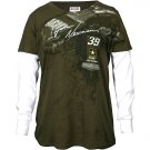 Ryan Newman Ladies Long Sleeve Layered Tee