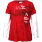 Tony Stewart Ladies Long Sleeve Layered Tee