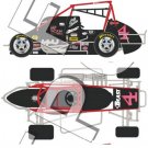 Jeff Gordon 1989 Sprint Car Diecast 1:24