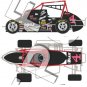 Jeff Gordon 1989 Sprint Car Diecast 1:24
