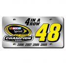 Jimme Johnson 2009 Sprint Cup Champion Laser Tag License Plate