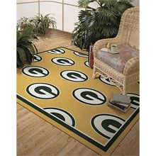 Green Bay Packers Repeat Alternate 10-Ft. 9-In. x 13-Ft. 2-In Area Rug