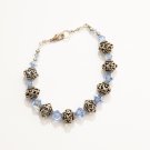Swarovski Crsytal Bali Sterling SIlver Bracelet