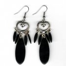 Black Dangly Earrings