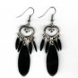 Black Dangly Earrings