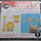 Hip in a Hurry Vinyl Wall Decal art stickers - Tiger Lion Giraffe baby nursery room