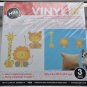 Hip in a Hurry Vinyl Wall Decal art stickers - Tiger Lion Giraffe baby nursery room