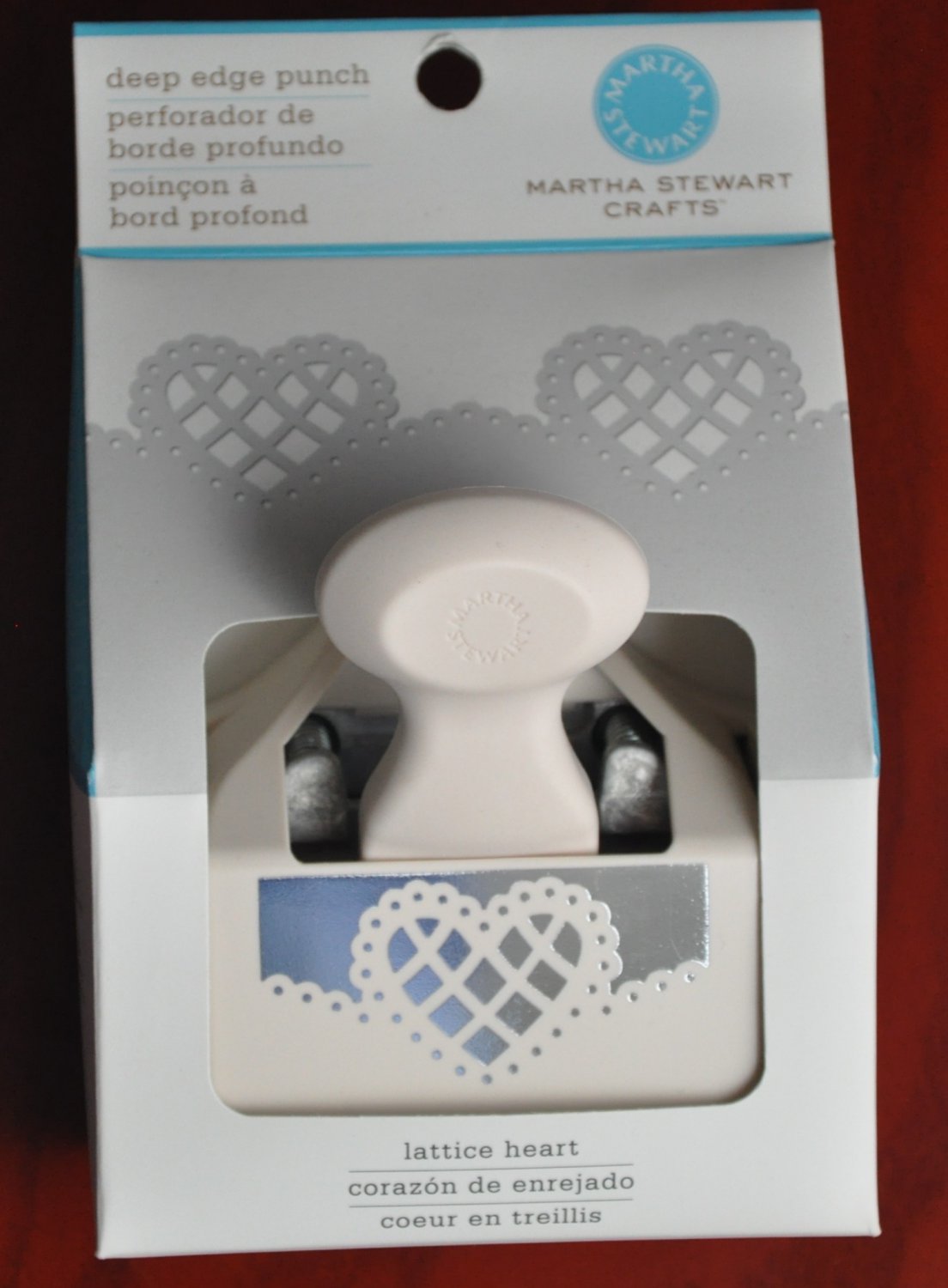 Martha Stewart Crafts Deep Edge Punch Lattice Heart paper