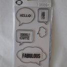 Fiskars Teresa Collins Say It Loud stamp set Project Life 11 clear 103490-1001