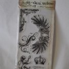 Tim Holtz Visual Artistry Collection Regal Flourish Clear acrlyic stamps wings crown lion