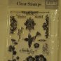 Hampton Art LE5549M Carpe Diem 14 clear stamps floral bird flowers