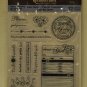 Recollections Clear Stamps - Label Me Sweet - 12 stamps - baby girl princess flowers