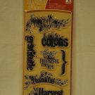 inkadinkado 98555 Harvest Expressions - 7 clear stamps - thanksgiving thankful fall gratitude