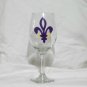 Fleur de Lis Wine Glass