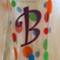 Initial Tumber with Polka Dots