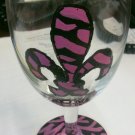Fleur de Lis Wine Glass
