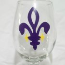 Fleur de Lis Wine Glass