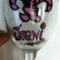 Fleur de Lis Wine Glass