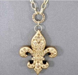 Gold Fleur de Lis Necklace