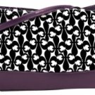 Fleur de Lis Double Handle Diaper Bag