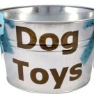 6 1/2" Tall x 8" Bottom Diameter, Round Tin Bucket