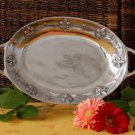 Fleur De Lis Large Oval Vegetable Dish  Dimensions: 18.5" X 10.5" X 2.5"