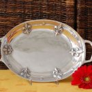 Fleur De Lis Medium Oval Vegetable Dish