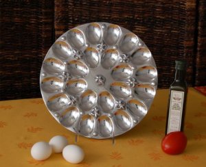 Fleur De Lis Twp Dozen Egg Plate