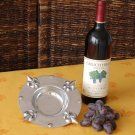 Fleur De Lis Wine Coaster/Candle Holder