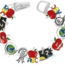 School Themed Link Magnetic Bracelet - Colors