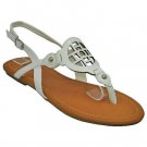 Sunny Feet White Sling Back Sandal - Size 6