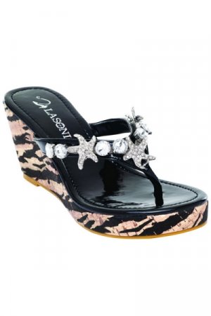 La Sonia Thong Wedge - Size 6