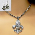 SOUTHWEST INSPIRED FLEUR-DE-LIS NECKLACE SET