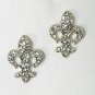 FLEUR-DE-LIS EARRINGS WITH CRYSTALS