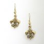 FLEUR-DE-LIS DANGLING EARRINGS