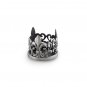 Fleur de Lis Antique Pewter Tea Light Holder