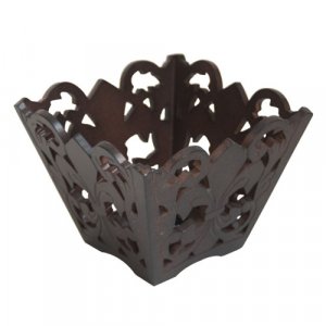 Small Fleur de Lis Wood Tray