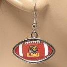 LSU OFFICIALLY LICENSED FOOTBALL SHAPED EARRINGS