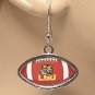 LSU OFFICIALLY LICENSED FOOTBALL SHAPED EARRINGS