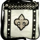 Metallic Wave Fleur de Lis Hipster